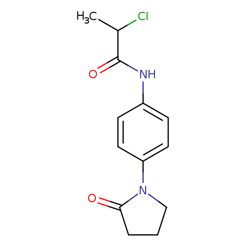 2-chloro-N-[4-(2-oxopyrrolidin-1-yl)phenyl]propanamide