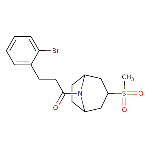 3-(2-bromophenyl)-1-{3-methanesulfonyl-8-azabicyclo[3.2.1]octan-8-yl}propan-1-one