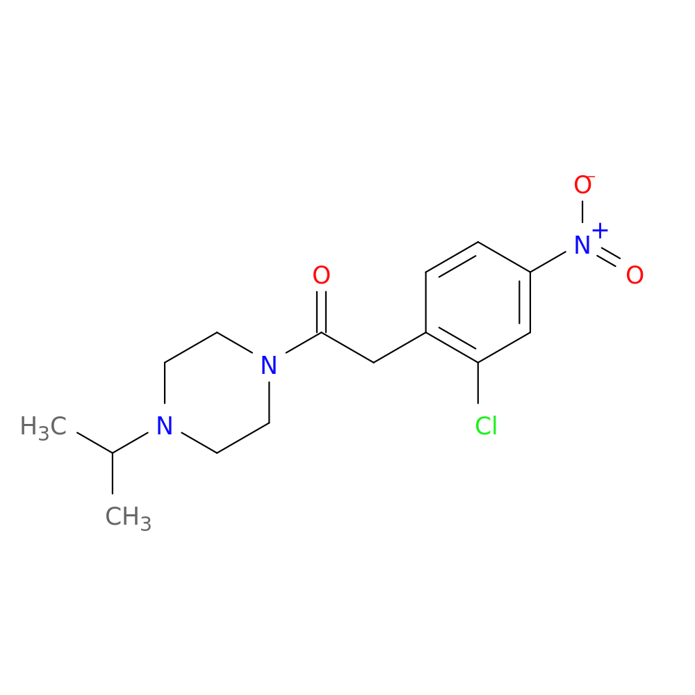 2-(2-CHLORO-4-NITROPHENYL)-1-[4-(1-METHYLETHYL)-1-PIPERAZINYL]ETHANONE