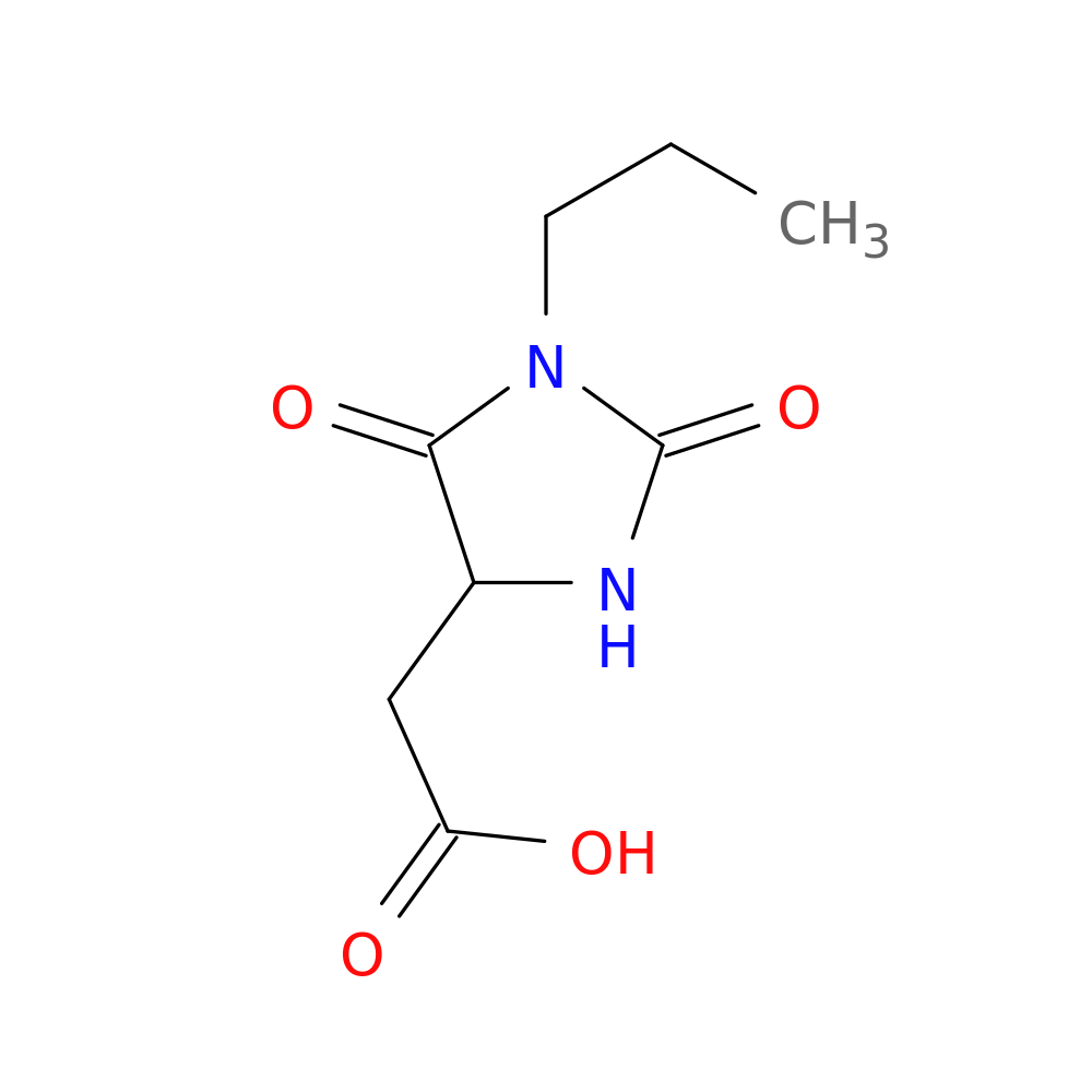 (2,5-dioxo-1-propyl-4-imidazolidinyl)acetic acid