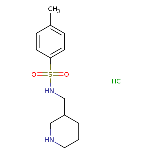 4-methyl-N-(piperidin-3-ylmethyl)benzene-1-sulfonamide hydrochloride