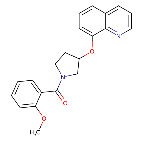 8-{[1-(2-methoxybenzoyl)pyrrolidin-3-yl]oxy}quinoline