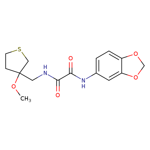 N-(2H-1,3-benzodioxol-5-yl)-N'-[(3-methoxythiolan-3-yl)methyl]ethanediamide