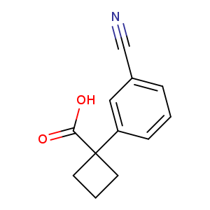 1-(3-cyanophenyl)cyclobutane-1-carboxylic acid
