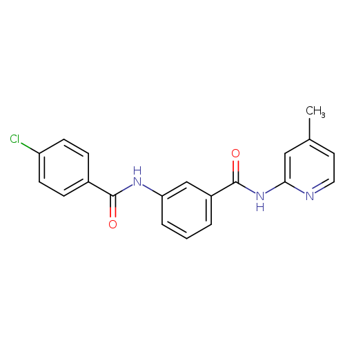 3-[(4-chlorobenzoyl)amino]-N-(4-methyl-2-pyridinyl)benzamide