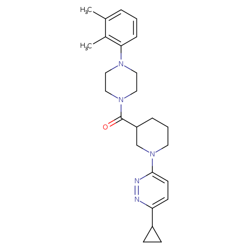 3-cyclopropyl-6-{3-[4-(2,3-dimethylphenyl)piperazine-1-carbonyl]piperidin-1-yl}pyridazine