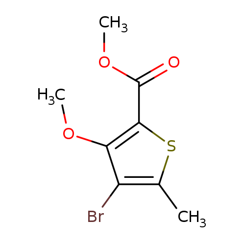 2-Thiophenecarboxylic acid, 4-bromo-3-methoxy-5-methyl-, methyl ester