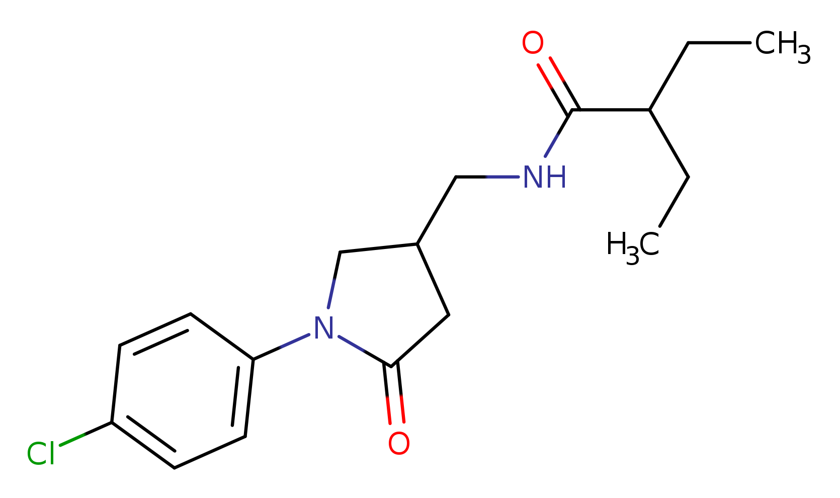 N-{[1-(4-chlorophenyl)-5-oxopyrrolidin-3-yl]methyl}-2-ethylbutanamide