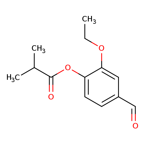 Propanoic acid, 2-methyl-, 2-ethoxy-4-formylphenyl ester
