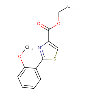 4-Thiazolecarboxylic acid, 2-(2-methoxyphenyl)-, ethyl ester
