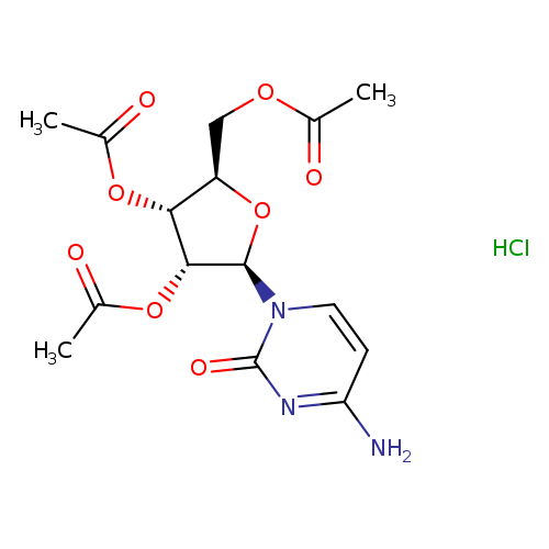(2R,3R,4R,5R)-2-(Acetoxymethyl)-5-(4-amino-2-oxopyrimidin-1(2H)-yl)tetrahydrofuran-3,4-diyl diacetate hydrochloride