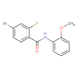 4-bromo-2-fluoro-N-(2-methoxyphenyl)benzamide
