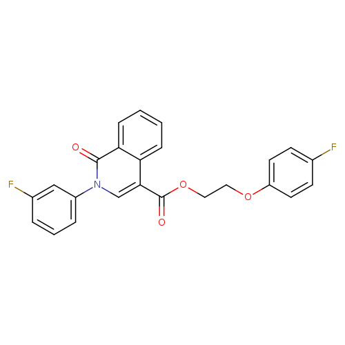 2-(4-fluorophenoxy)ethyl 2-(3-fluorophenyl)-1-oxo-1,2-dihydroisoquinoline-4-carboxylate