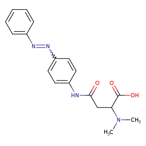2-(dimethylamino)-3-({4-[(Z)-2-phenyldiazen-1-yl]phenyl}carbamoyl)propanoic acid