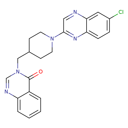 3-{[1-(6-chloroquinoxalin-2-yl)piperidin-4-yl]methyl}-3,4-dihydroquinazolin-4-one