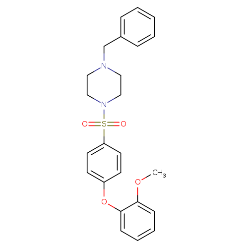1-benzyl-4-[4-(2-methoxyphenoxy)benzenesulfonyl]piperazine