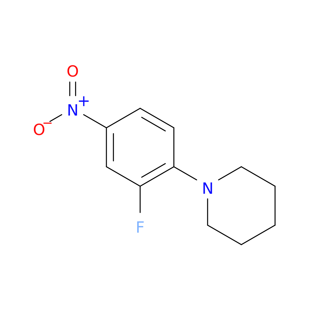 1-(2-Fluoro-4-nitrophenyl)piperidine