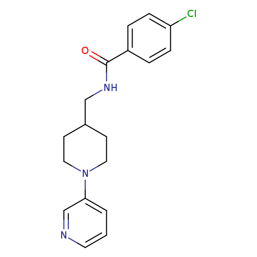 4-chloro-N-{[1-(pyridin-3-yl)piperidin-4-yl]methyl}benzamide