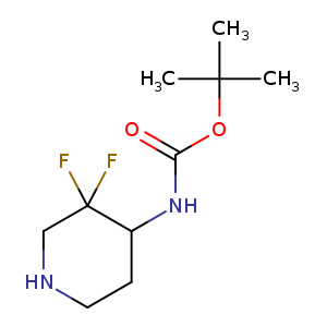Carbamic acid, N-(3,3-difluoro-4-piperidinyl)-, 1,1-dimethylethyl ester