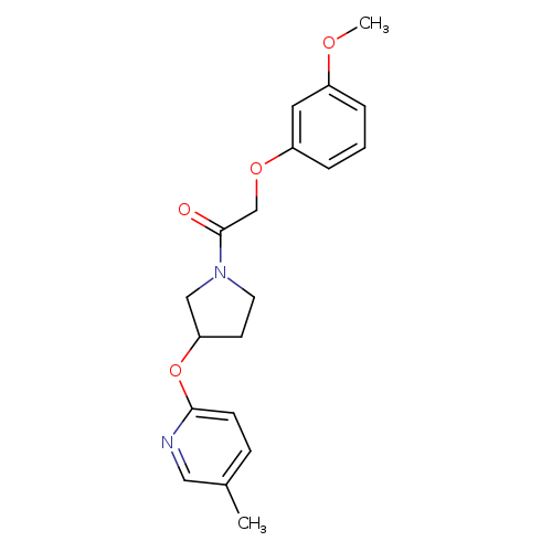 2-(3-methoxyphenoxy)-1-{3-[(5-methylpyridin-2-yl)oxy]pyrrolidin-1-yl}ethan-1-one