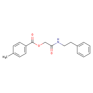 [(2-phenylethyl)carbamoyl]methyl 4-methylbenzoate