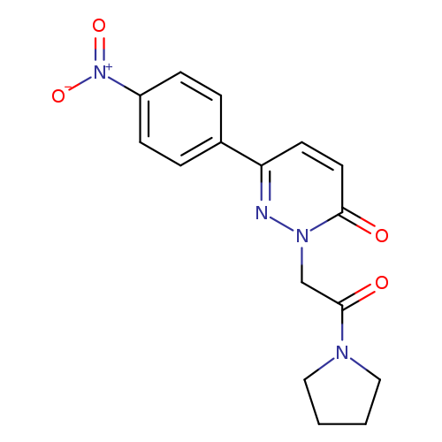 6-(4-nitrophenyl)-2-[2-oxo-2-(pyrrolidin-1-yl)ethyl]-2,3-dihydropyridazin-3-one
