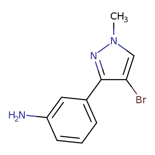 Benzenamine, 3-(4-bromo-1-methyl-1H-pyrazol-3-yl)-