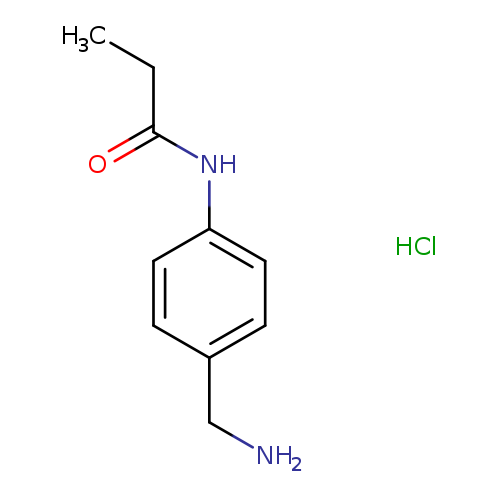 N-[4-(aminomethyl)phenyl]propanamide hydrochloride