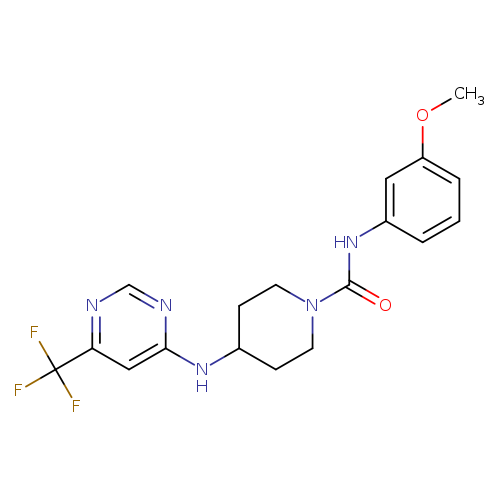 N-(3-methoxyphenyl)-4-{[6-(trifluoromethyl)pyrimidin-4-yl]amino}piperidine-1-carboxamide