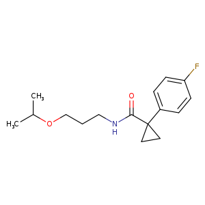 1-(4-fluorophenyl)-N-[3-(propan-2-yloxy)propyl]cyclopropane-1-carboxamide
