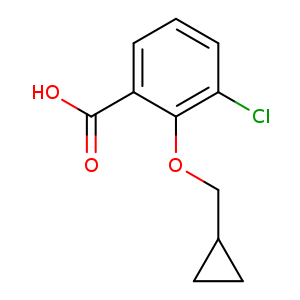 3-Chloro-2-(cyclopropylmethoxy)benzoic acid