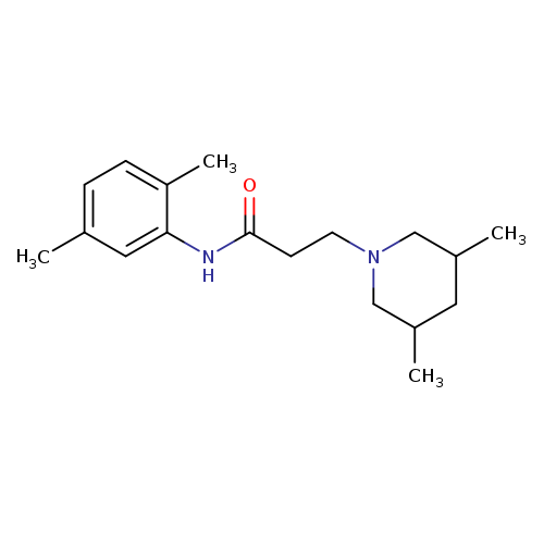 N-(2,5-dimethylphenyl)-3-(3,5-dimethyl-1-piperidinyl)propanamide