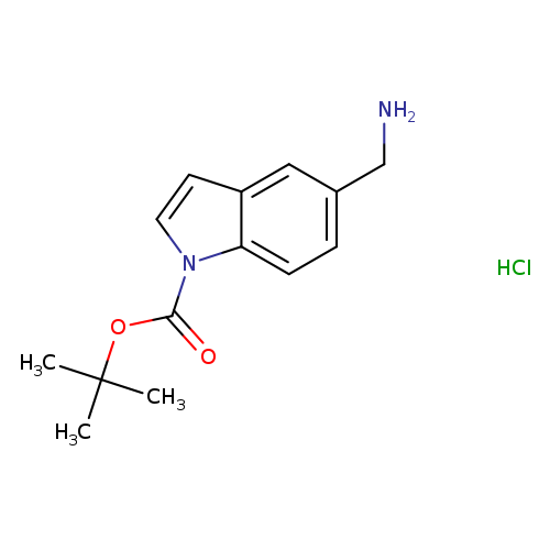tert-Butyl 5-(aminomethyl)-1H-indole-1-carboxylate hydrochloride