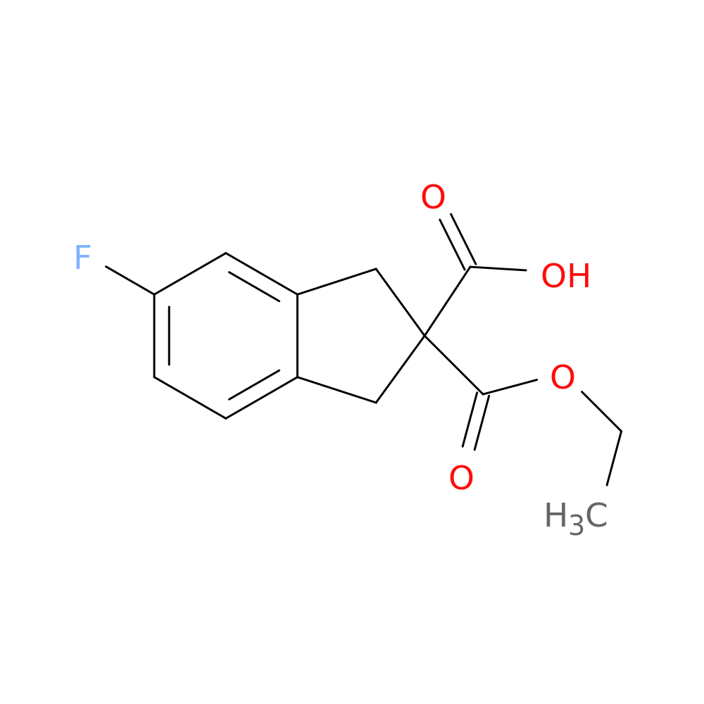 2-(Ethoxycarbonyl)-5-fluoro-2,3-dihydro-1H-indene-2-carboxylic acid