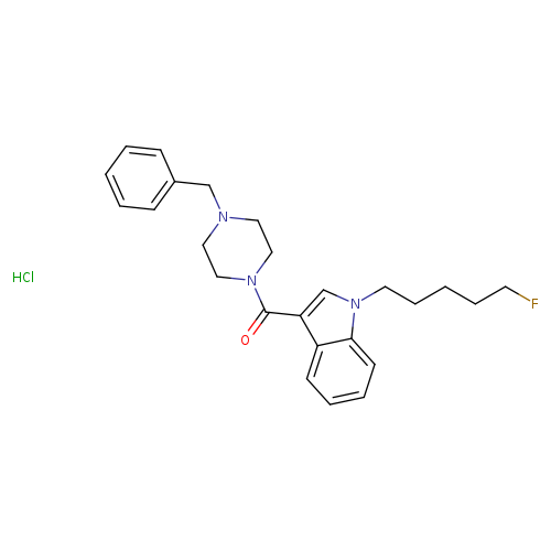 (4-benzylpiperazin-1-yl)(1-(5-fluoropentyl)-1H-indol-3-yl)methanone,monohydrochloride