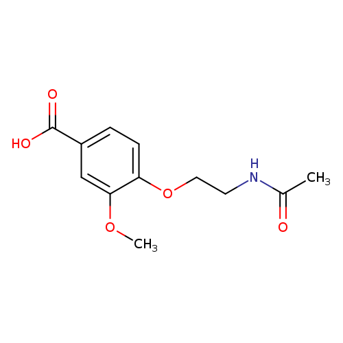 4-[2-(Acetylamino)ethoxy]-3-methoxybenzoic acid
