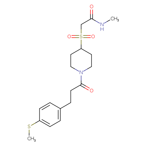 N-methyl-2-[(1-{3-[4-(methylsulfanyl)phenyl]propanoyl}piperidin-4-yl)sulfonyl]acetamide