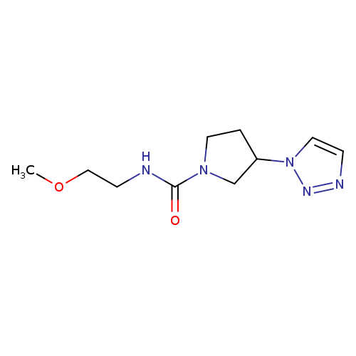 N-(2-methoxyethyl)-3-(1H-1,2,3-triazol-1-yl)pyrrolidine-1-carboxamide
