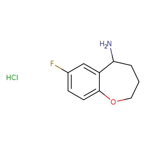 7-fluoro-2,3,4,5-tetrahydro-1-benzoxepin-5-amine hydrochloride