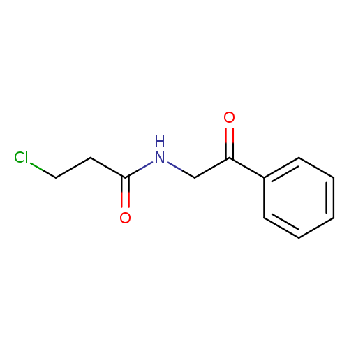 3-chloro-N-(2-oxo-2-phenylethyl)propanamide