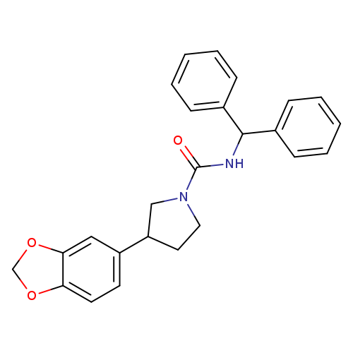 3-(2H-1,3-benzodioxol-5-yl)-N-(diphenylmethyl)pyrrolidine-1-carboxamide