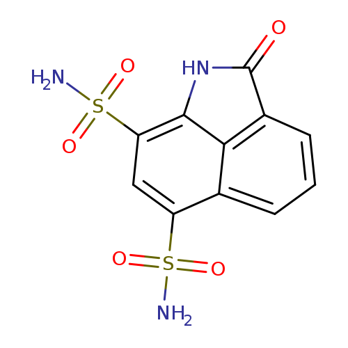 2-Oxo-1,2-dihydro-benzo[cd]indole-6,8-disulfonic acid diamide