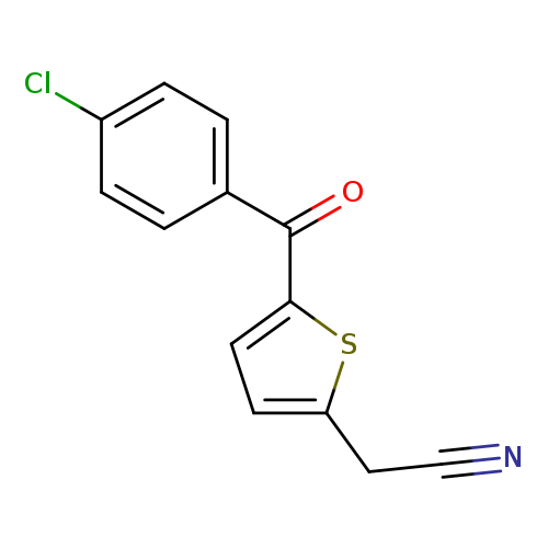 2-(5-(4-Chlorobenzoyl)thiophen-2-yl)acetonitrile