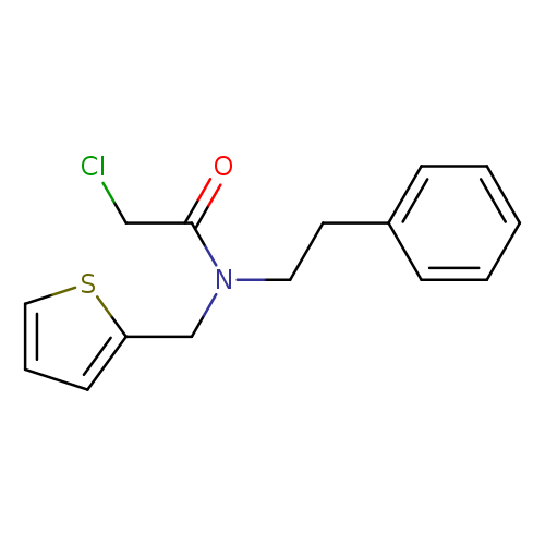 2-chloro-N-(2-phenylethyl)-N-(thiophen-2-ylmethyl)acetamide