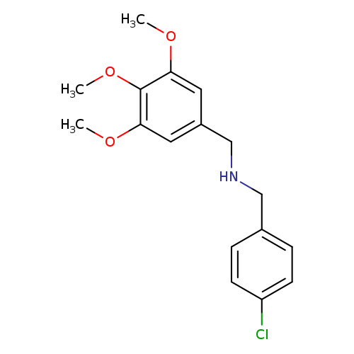 [(4-chlorophenyl)methyl][(3,4,5-trimethoxyphenyl)methyl]amine