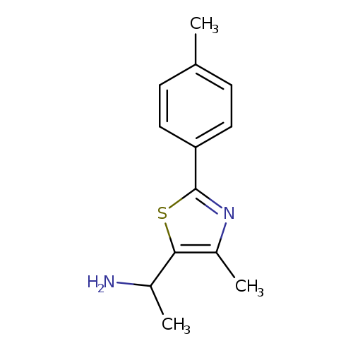 1-[4-Methyl-2-(4-methylphenyl)-1,3-thiazol-5-yl]ethan-1-amine