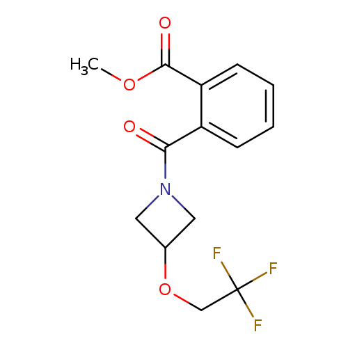 methyl 2-[3-(2,2,2-trifluoroethoxy)azetidine-1-carbonyl]benzoate