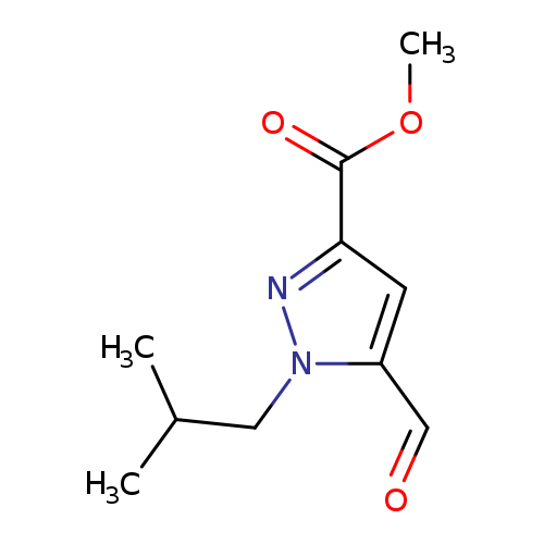 methyl 5-formyl-1-(2-methylpropyl)-1H-pyrazole-3-carboxylate