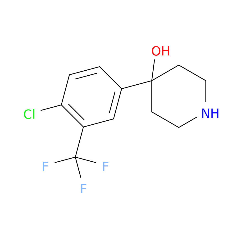 4-(4-Chloro-3-(trifluoromethyl)phenyl)piperidin-4-ol
