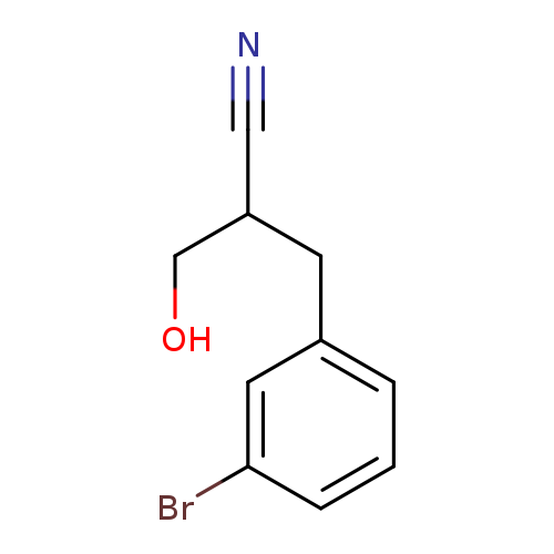 2-[(3-bromophenyl)methyl]-3-hydroxypropanenitrile
